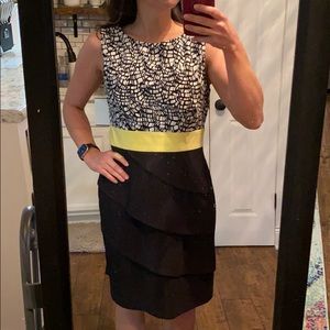 Black and yellow dress